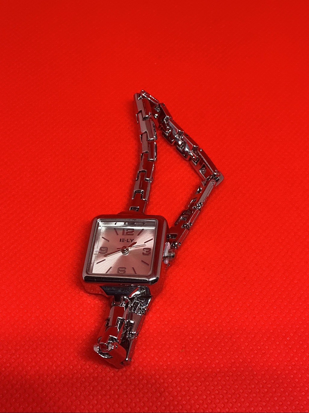 Womens Silver Bracelet Watch With Silverdial